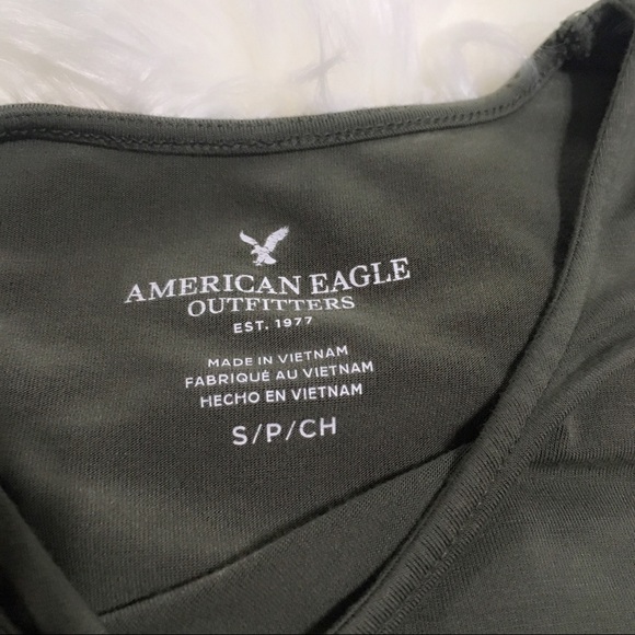 American Eagle Olive Corset Tank - Picture 4 of 5